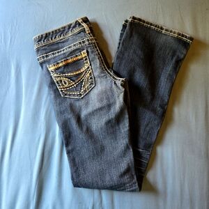 Maurice’s Woman’s Jeans Slightly Distressed Bootcut Size 1/2 REG